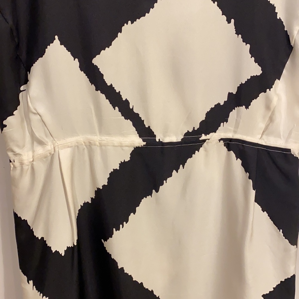 Club Monoco White Black Summer Silk Dress - Picture 5 of 7